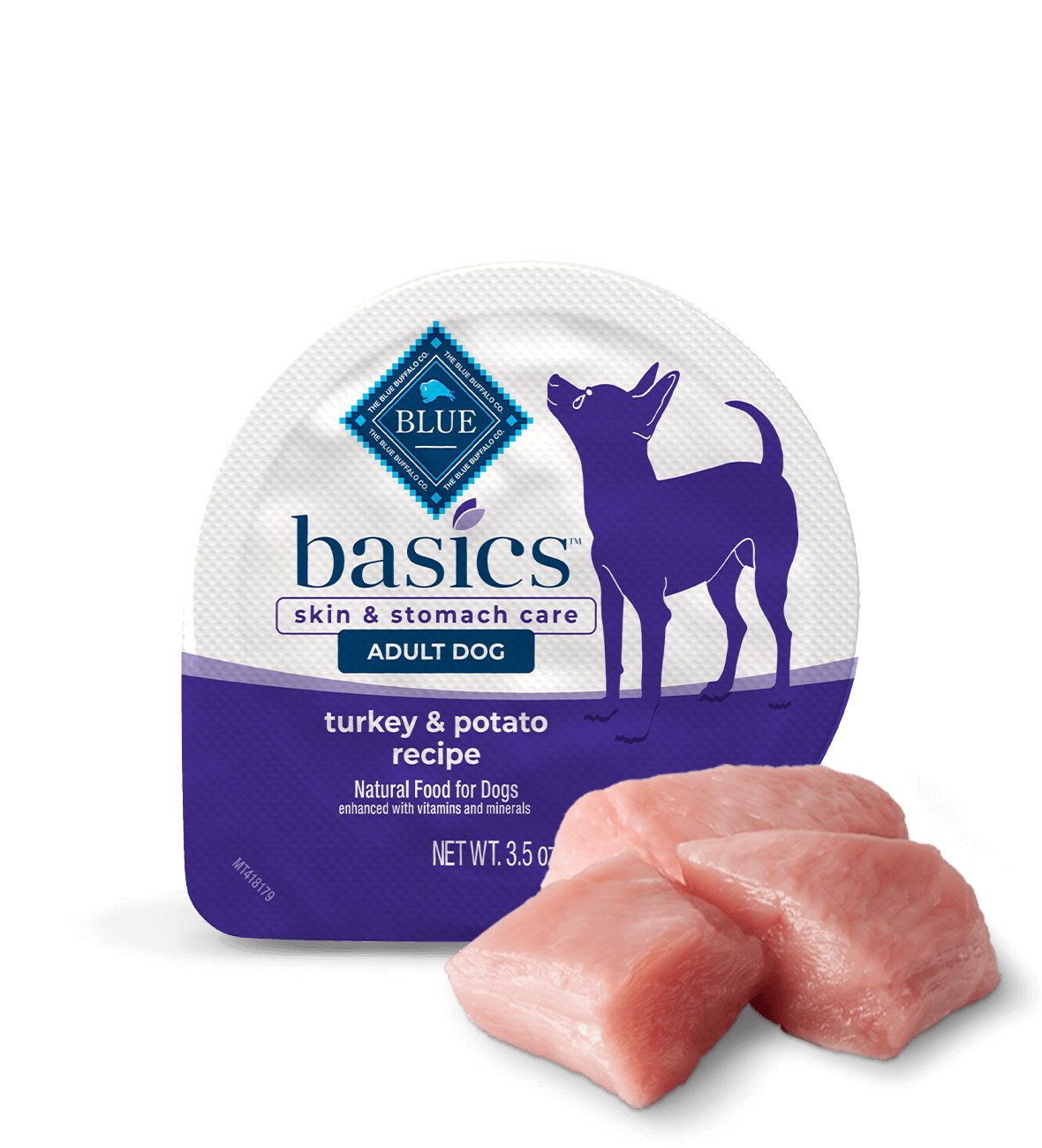 BLUE Basics Grain-Free Wet Dog Food (Small Breed) - Turkey & Potato