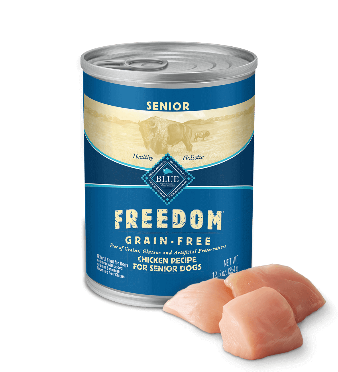 BLUE Freedom Senior Wet Dog Food Grain-Free - Chicken