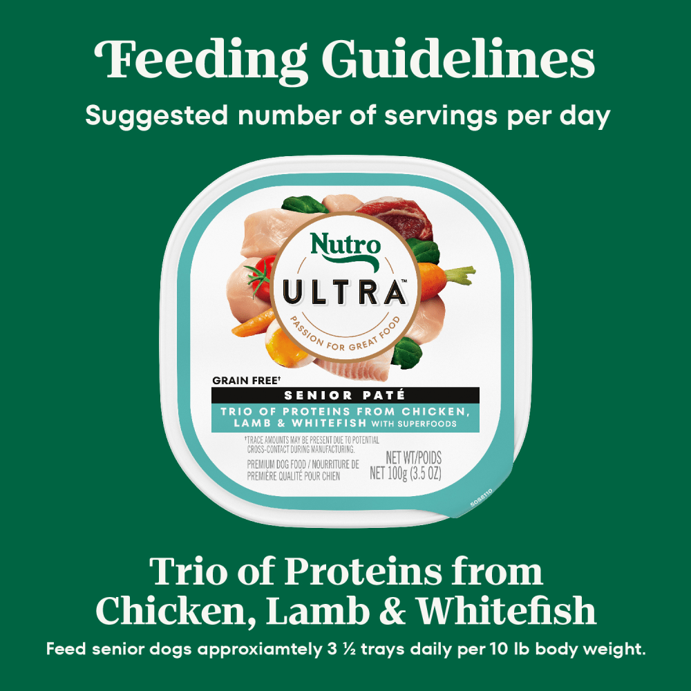 Senior Trio of Proteins Chicken, Lamb & Whitefish with Superfoods Pat