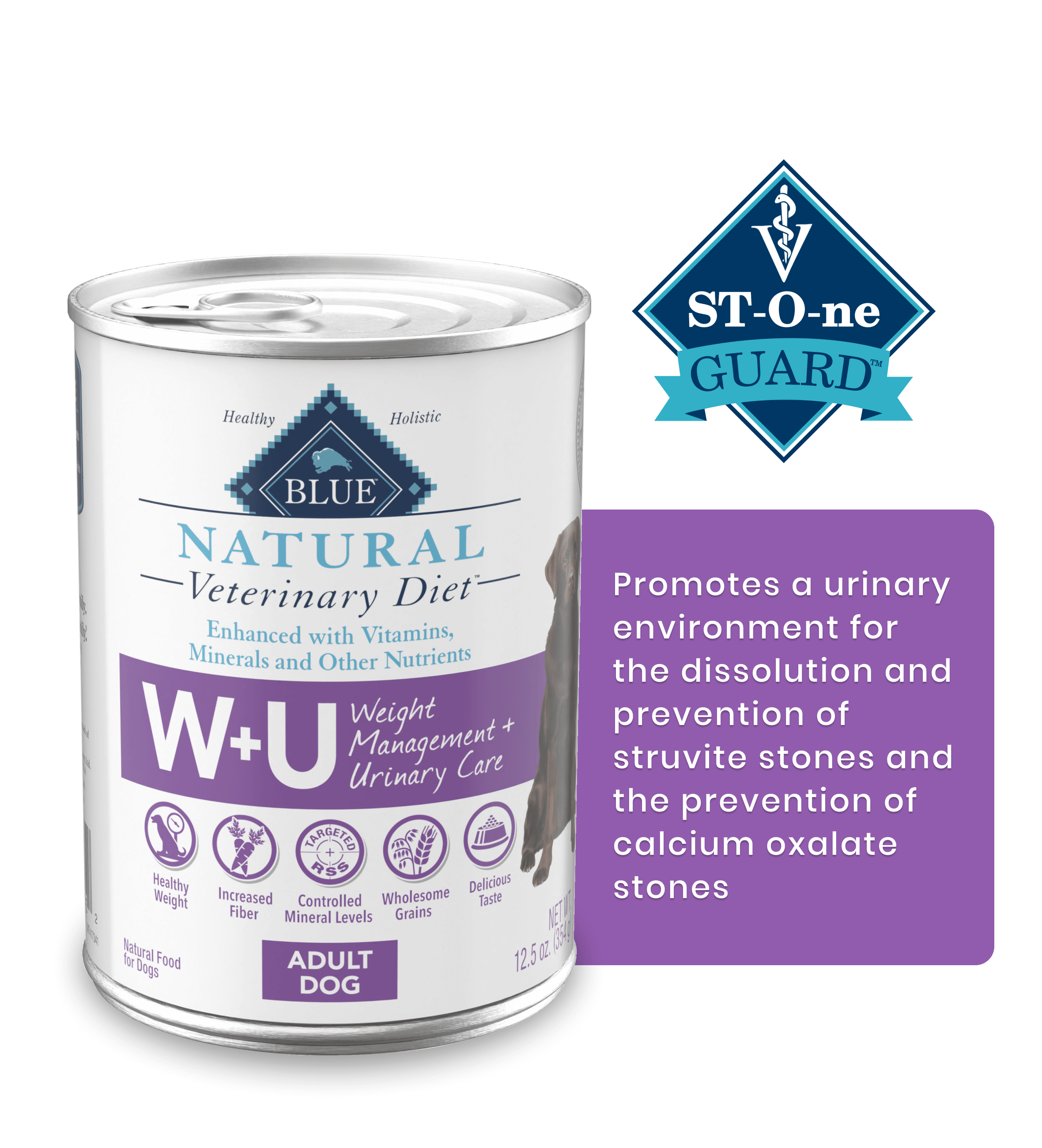 BLUE Natural Veterinary Diet W+U Weight Management Wet Dog Food