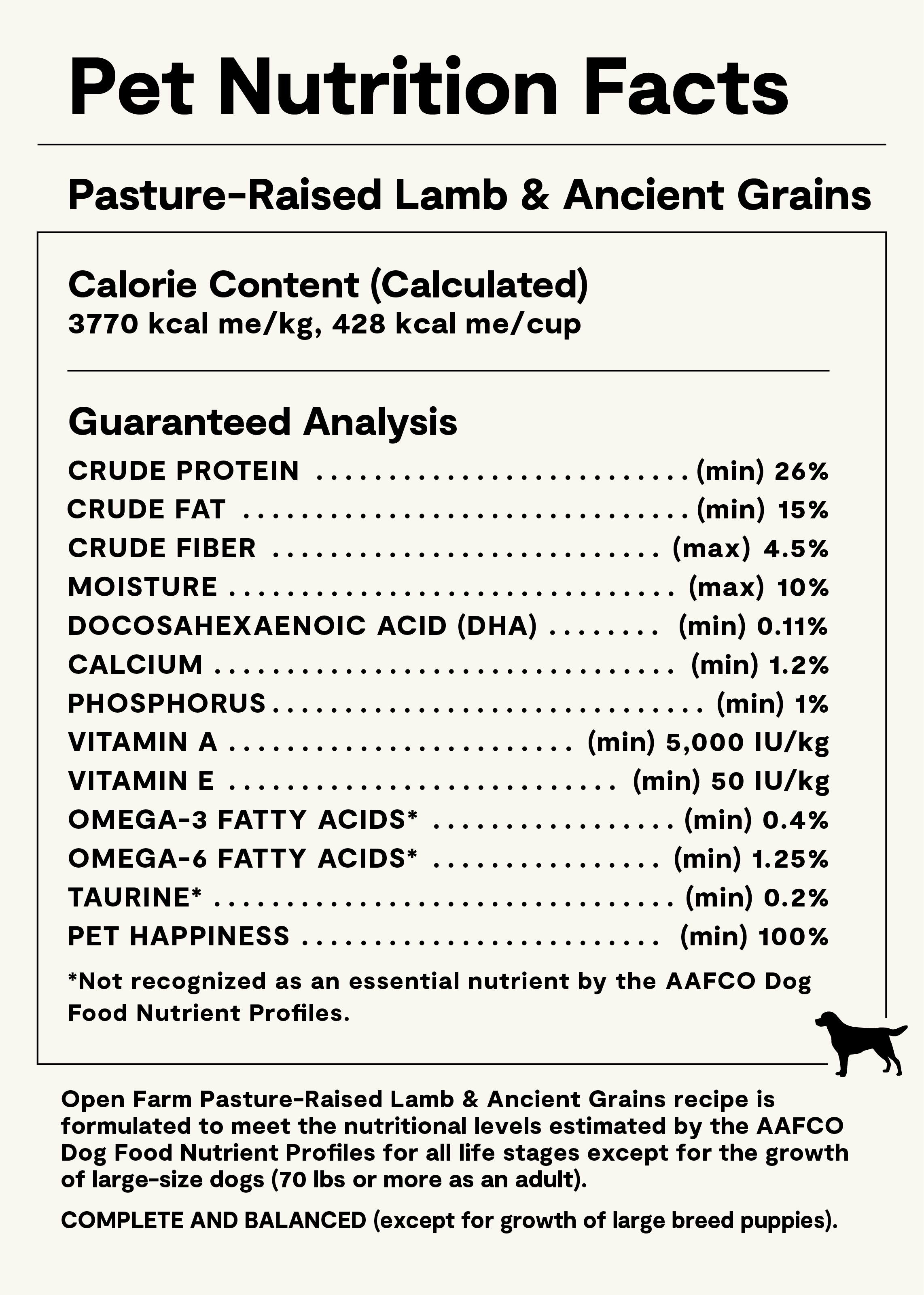 Pasture-Raised Lamb Ancient Grains Dry Dog Food