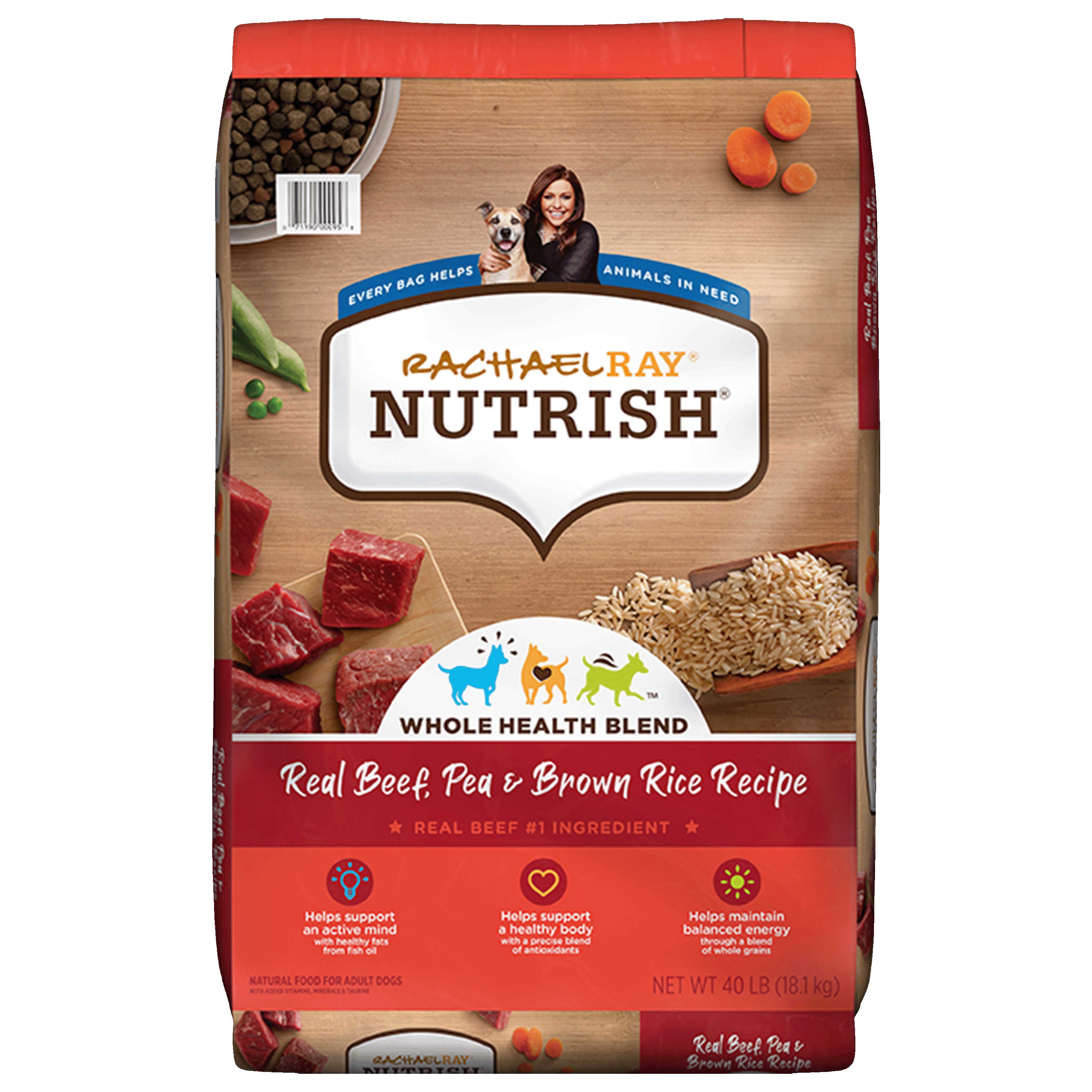 Nutrish- Real Beef, Pea & Brown Rice Recipe Dry Food for Dogs