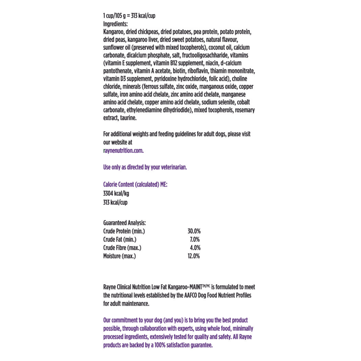 Low Fat Kangaroo for Dogs