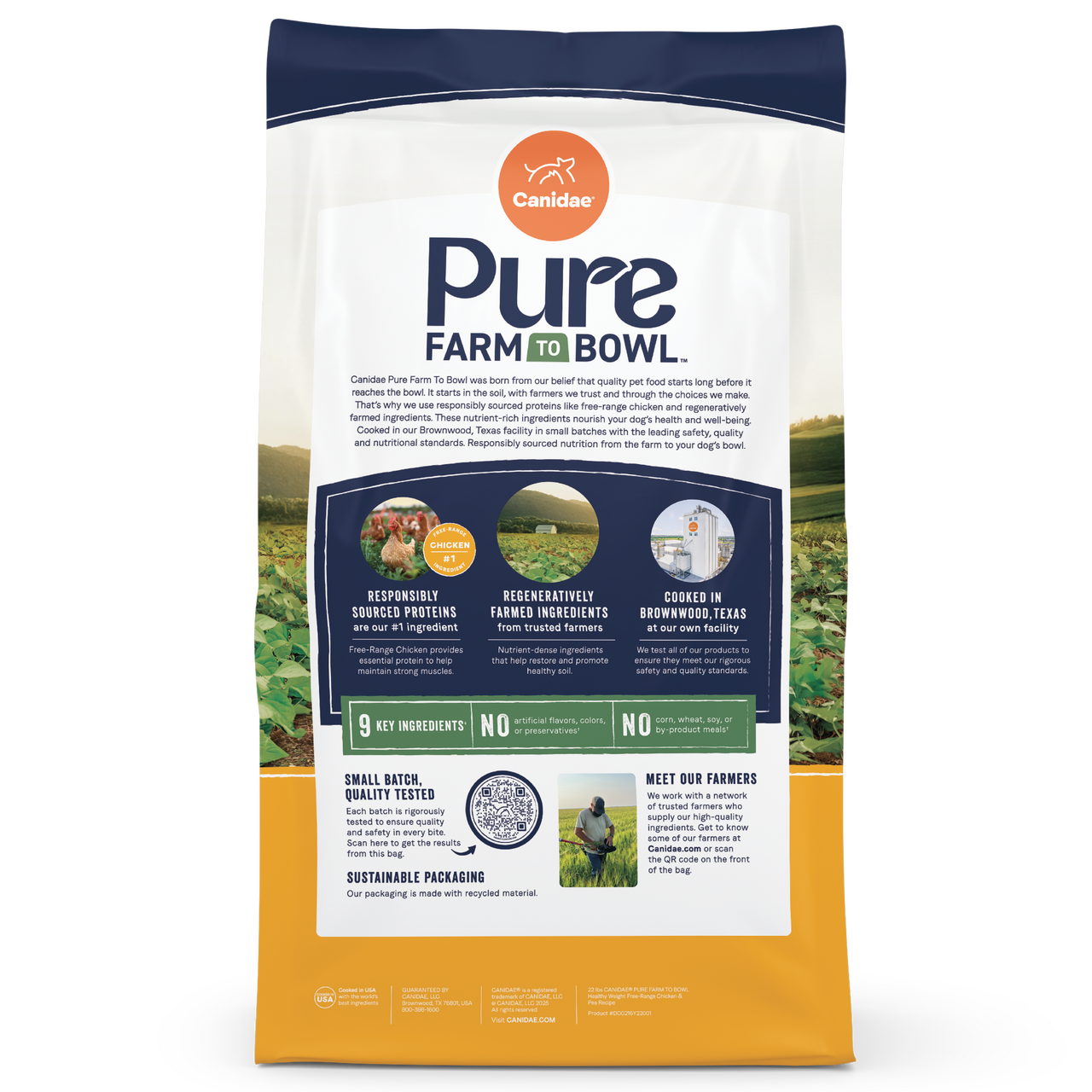 PURE Dry Dog Food: Grain Free, Chicken and Pea Recipe for Healthy Weight - Canidae