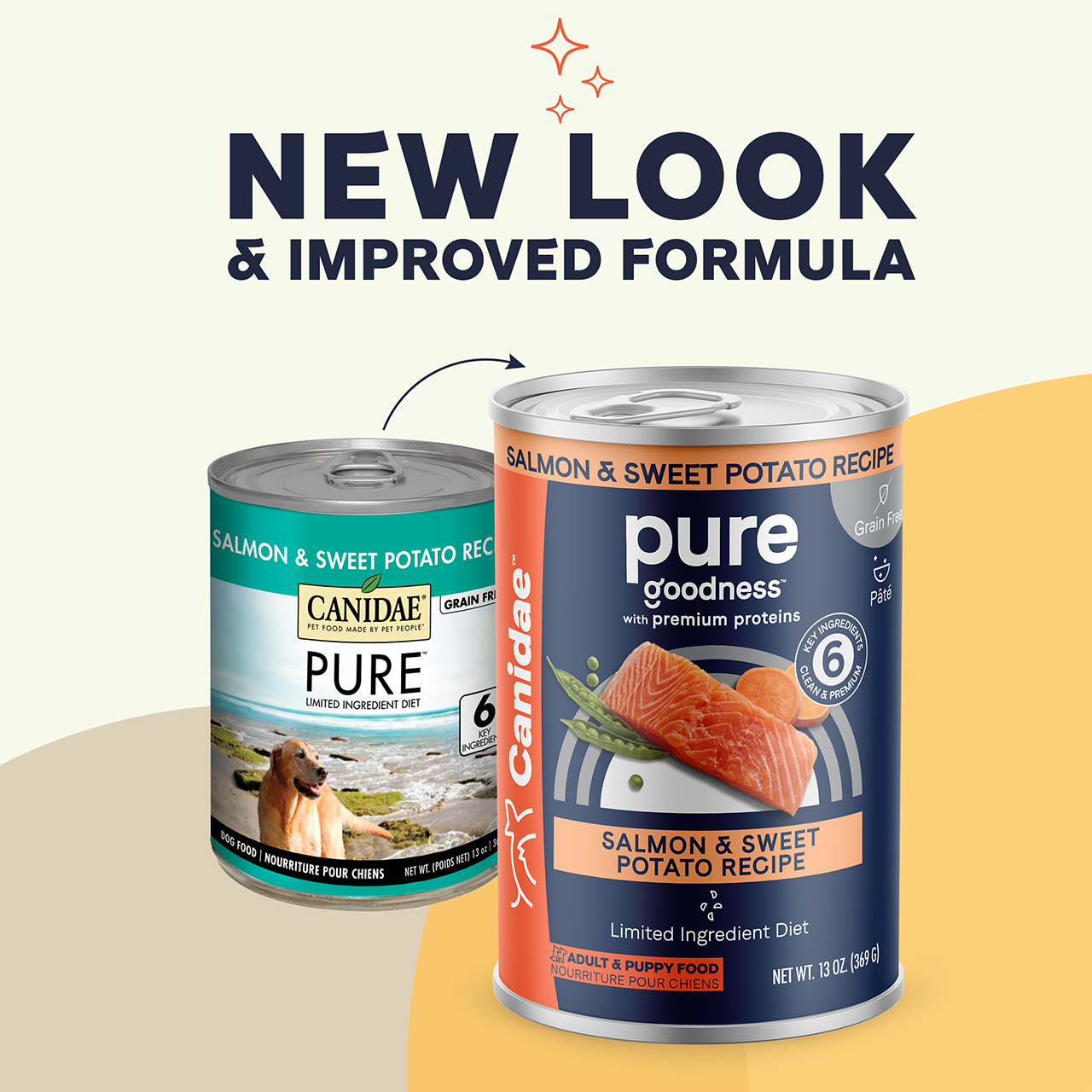 PURE Grain Free Wet Dog Food Salmon and Sweet Potato Recipe - Canidae