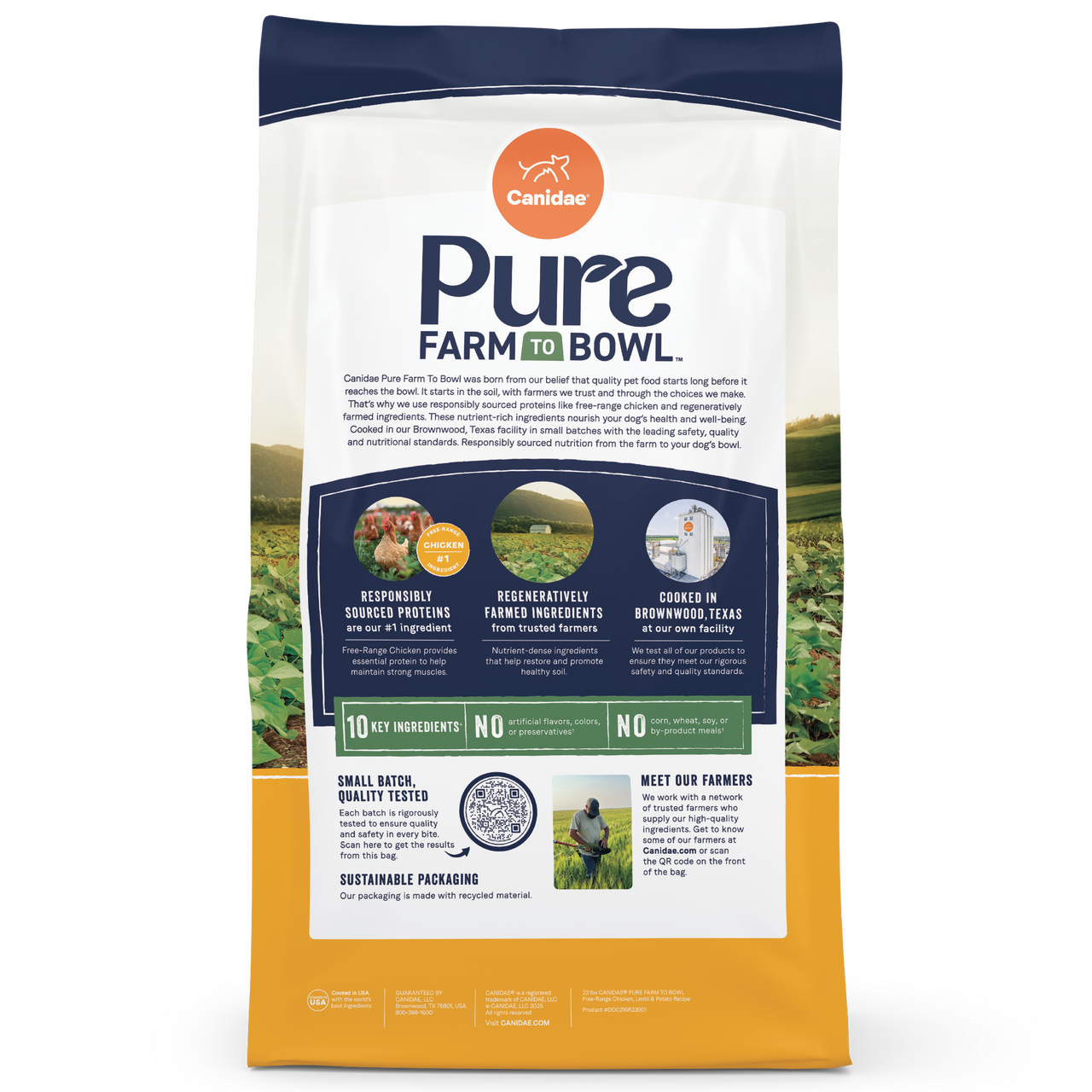 PURE Dry Dog Food: Grain Free Chicken, Lentil and Potato Recipe - Canidae