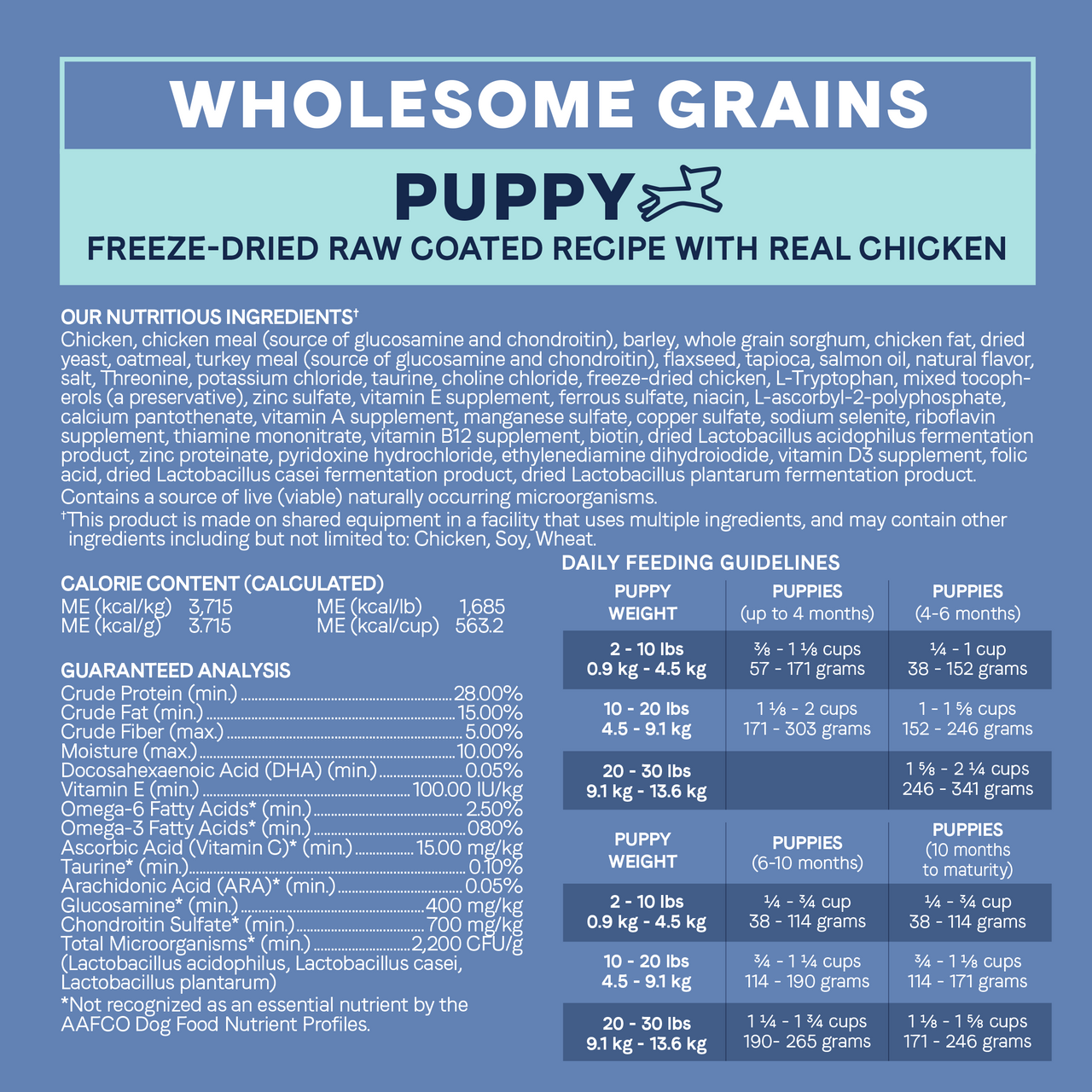 Canidae Pure Petite Dry Puppy Food for Small Breeds, Chicken and Wholesome Grains 4 lbs