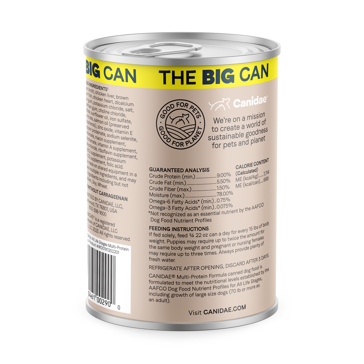 Canidae All Life Stages Wet Dog Food- Multi-Protein Formula with Chicken, Lamb & Fish, 22 oz.