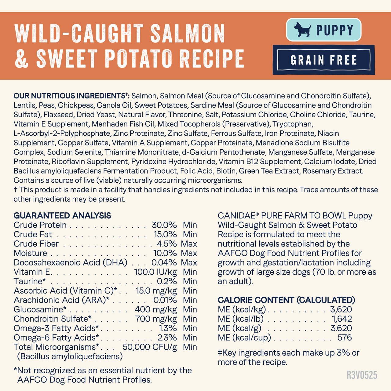 Canidae Pure Grain Free Dry Puppy Food- Real Salmon & Sweet Potato