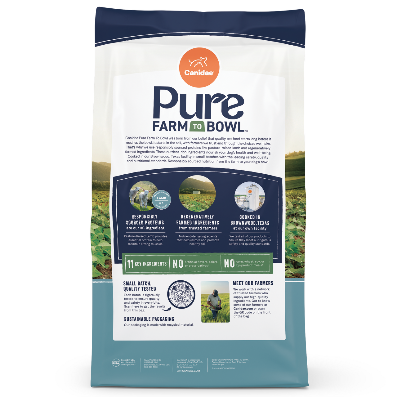 PURE Dry Dog Food: Grain Free Lamb, Goat and Venison Meal Recipe - Canidae