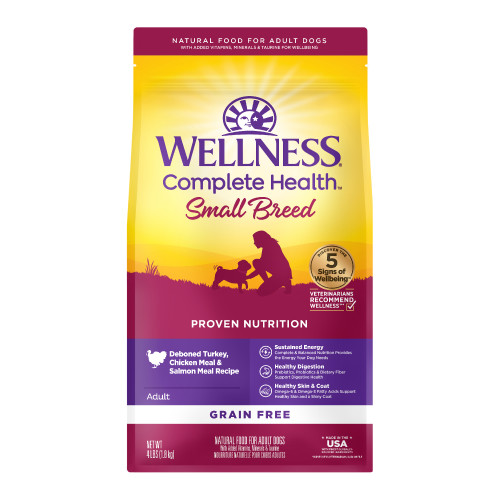 Wellness Complete Health Grain Free Small Breed Turkey, Chicken & Salmon