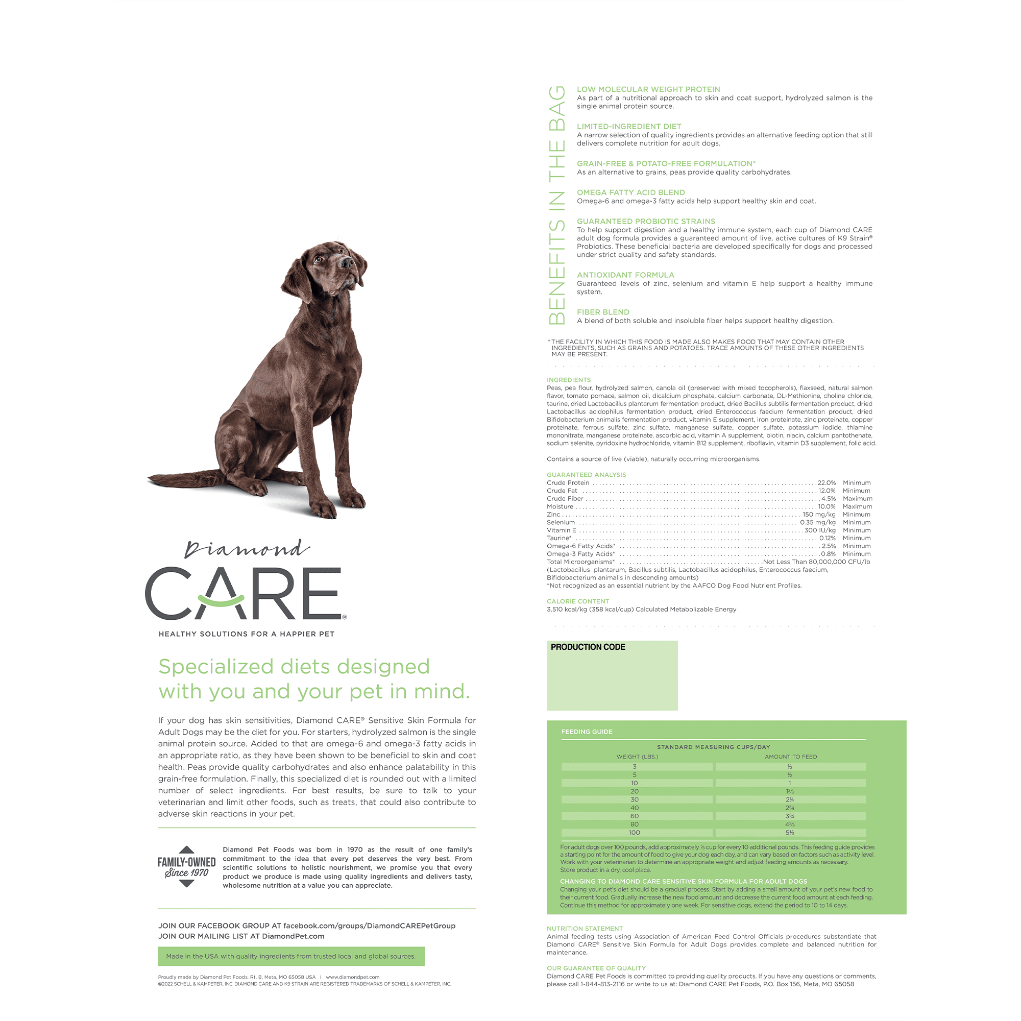 Diamond CARE Sensitive Skin Formula for Adult Dogs