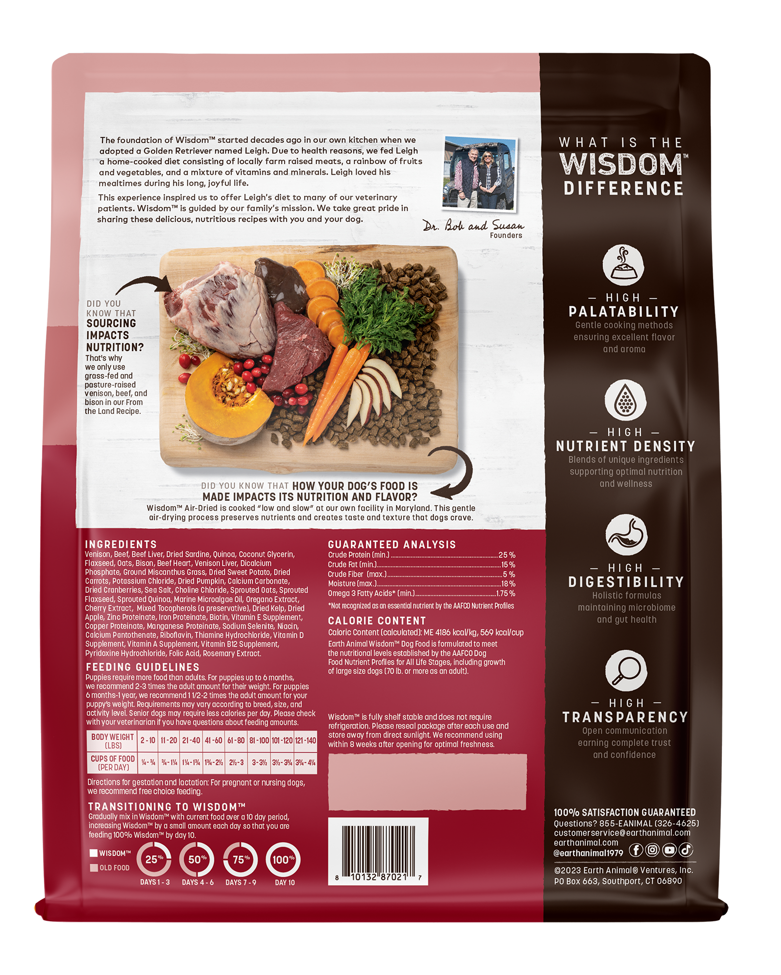 Wisdom Air-Dried From the Land Recipe Dog Food - Earth Animal