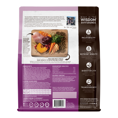 Wisdom Air-Dried Turkey Recipe Dog Food - Earth Animal