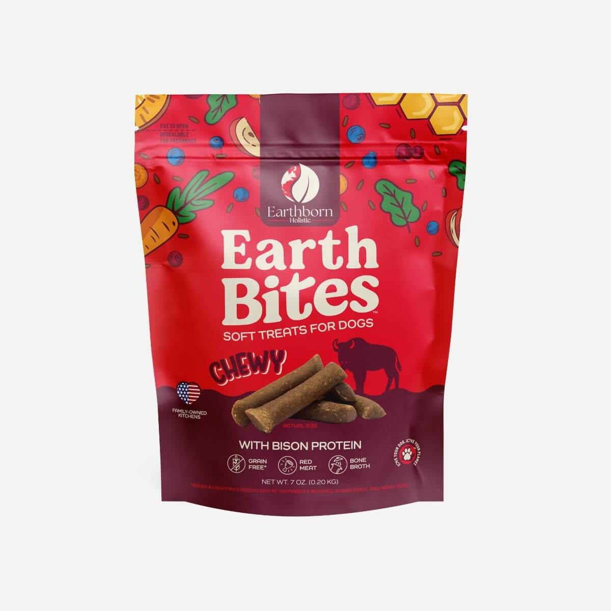 EarthBites Chewy with Bison Protein