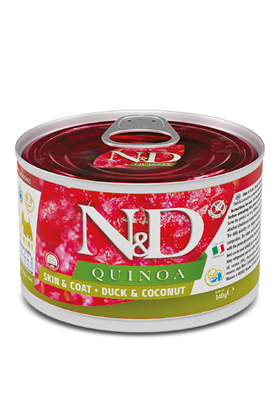 Farmina Pet Foods - Dog food - N&D Quinoa Functional Canine - Skin & Coat Duck mini wet food