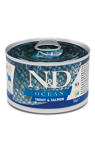 Farmina Pet Foods - Dog food - N&D Ocean canine - Trout & Salmon Adult Mini wet food