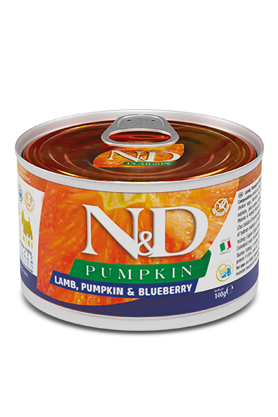 Farmina Pet Foods - Dog food - N&D Pumpkin Grain-Free Canine - Lamb, Pumpkin & Blueberry Adult Mini wet food