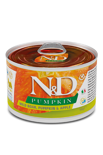 Farmina Pet Foods - Dog food - N&D Pumpkin Grain-Free Canine - Boar, Pumpkin & Apple Adult Mini wet food